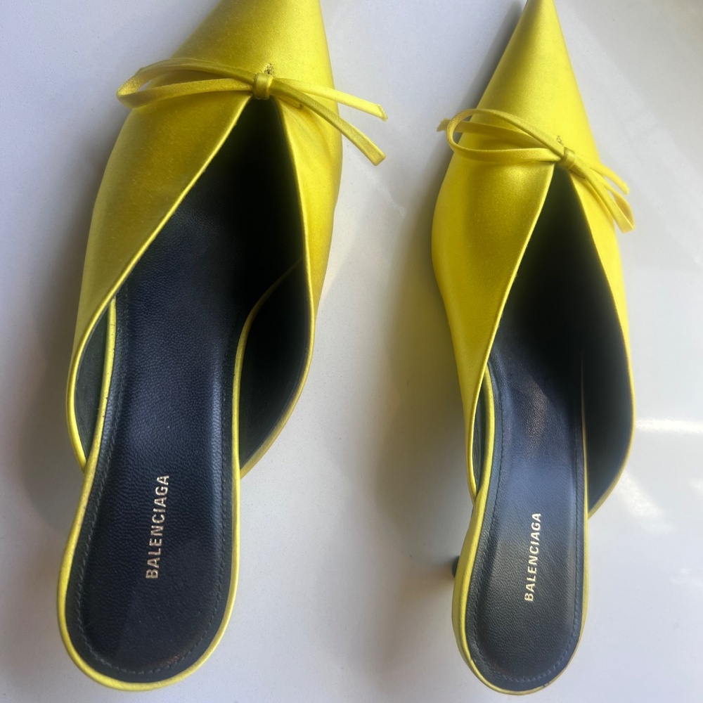Balenciaga knife mules size  37 yellow - Picture 3 of 4